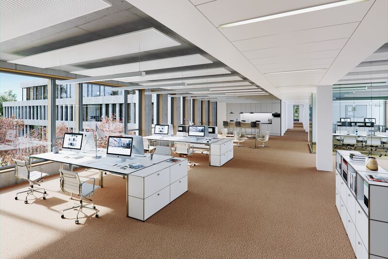 Moderne Officeaufteilung - Open space